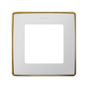 Marco para 1 elemento blanco base oro Simon 82 Detail Select