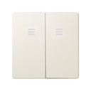 Tecla doble para mecanismos marfil luminoso azul Simon 82