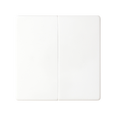 Double rocker for double mechanisms white Simon 82