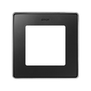 Frame for 1 Element Matt Black Chrome Base Simon 82 Detail Select