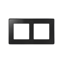 Frame for 2 Elements Matt Black Chrome Base Simon 82 Detail Select