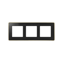 Cadre pour 3 éléments noir mat base cava Simon 82 Detail Select