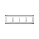 Marco para 4 elementos blanco base cobre Simon 82 Detail Select