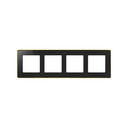 Cadre pour 4 éléments noir mat base or Simon 82 Detail Select