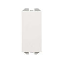 Cruzamiento pulsante 10AX 230V~ de tecla estrecha con sistema de embornamiento rápido blanco mate Simon 270