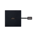 USB 3.0 type C female-to-female patch cord with trim plate black Simon K45  