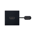 HDMI 2.0 female-to-female patch cord with trim plate black Simon K45