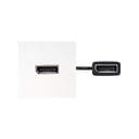 DisplayPort 2.0 female-to-female patch cord with trim plate white Simon 400