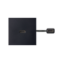 USB 3.0 type C female-to-female patch cord with trim plate black Simon 400