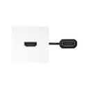 HDMI 2.0 female-to-female patch cord with trim plate white Simon 400