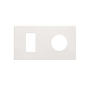 Minimal aesthetic frame for 2 elements for 1 CLEAN Schuko socket outlet matt white Simon 270