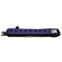 MULTIPLE BASE EXTRAPOWER BASIC 8 SOCKETS 16A 250V~ BLUE WITH SWITCH AND 3M CABLE H05VV-F 3G1.5MM² SIMON BRICO