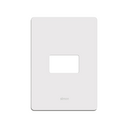 Placa de 1 posto com suporte 4x2 branco Simon 20