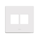Placa de 4 postos com suporte 4x4 branco Simon 20