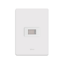 Conjunto de 1 cigarra automático 1 placa de 1 posto 4x2 com suporte 10 A 250 V~ branco Simon 20