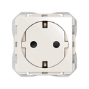 Clean modular schuko socket outlet 16A 250 V~ with screw terminal system white Simon 270