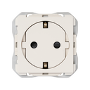 Base de enchufe schuko clean modular 16A 250 V~ con sistema de embornamiento a tornillo blanco mate Simon 270