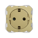 Base de enchufe schuko clean modular 16A 250 V~ con sistema de embornamiento a tornillo bronce Simon 270