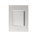 Placa de 3 módulos color aluminio con chasis Simon 82 Prisma