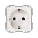 Base de enchufe schuko 16A 250 V~ con sistema de embornamiento rápido blanco mate Simon 270