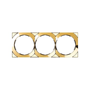 Frame square for 3 elements gold Simon 88