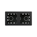 Compact Surface-mount Box 2 elements matt black Simon 270