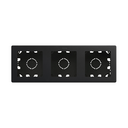 Compact Surface-mount Box 3 elements matt black Simon 270