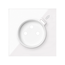 Cover french socket with C USB charger gloss white Simon 100
