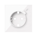 Kit front 1 schuko socket with C USB charger gloss white Simon 100