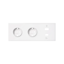 3-element front kit with 2 schuko sockets and USB C+A charger matt white Simon 100