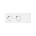 Kit de façade pour 3 éléments 2 prises schuko + chargeur double USB C blanc mat Simon 100