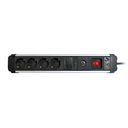 EXTRAPOWER POWER STRIP 4 SOCKETS 16A 250V~ ALUMINUM WITH SURGE PROTECTION, 1.5M CABLE H05VV-F 3G1.5MM² SIMON BRICO