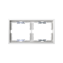 Frame for 2 elements white matte with aligner Simon 360