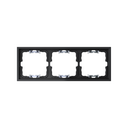 Frame for 3 elements black matte with aligner Simon 360