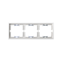 Frame for 3 elements white matte with aligner Simon 360