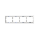 Frame for 4 elements white matte with aligner Simon 360