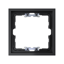 Frame for 1 element matte black with aligner Simon 360