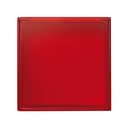 Intermediate piece with hinged cover for 1 element translucent red Simon 27 Play