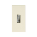 Conector USB 2.0 tipo A de medio elemento marfil Simon 27 Play