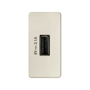 Cargador USB 5V/DC 2.1A tipo A hembra marfil Simon 27 Play