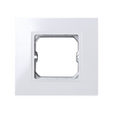 Frame for intermediate piece for 1 element white without claws and with frame holder Simon 27 Play