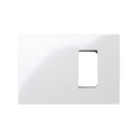 Frame for 1 half element white with frame holder Simon 27 Play