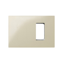 Frame for 1 element ivory with frame holder Simon 27 Play