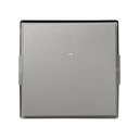 Touche individuelle avec voyant gris satin Simon 27 Scudo