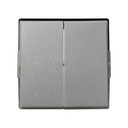 Touche double pour mécanismes de commande gris meulé Simon 27 Scudo