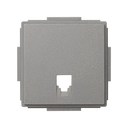 Plaque pour prises téléphoniques avec connecteurs RJ11 et RJ12 gris mat Simon 27 Scudo