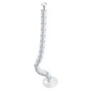 Articulated cable management kit for 4 workstations in white