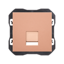 Flat voice and data cover with dust shutter for 1 RJ45 connector copper Simon 270