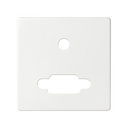 Placa para conector VGA + Mini-jack blanco Simon 82