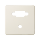 Placa para conector VGA + Mini-jack marfil Simon 82